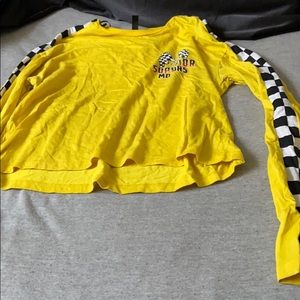 yellow long sleeve “taxi” shirt